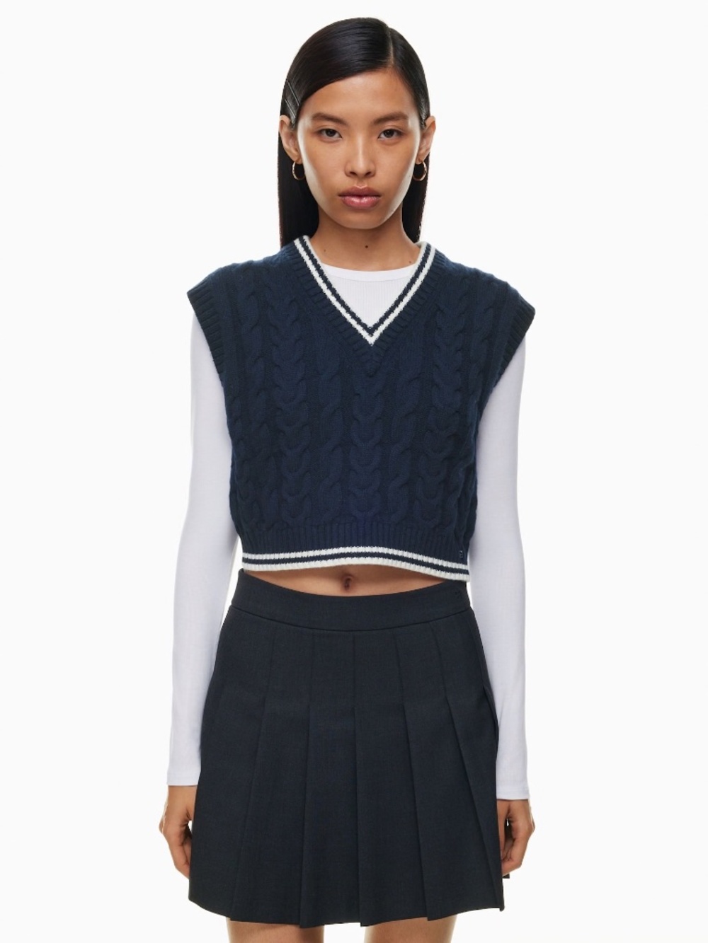 Aritzia | Sunday Best | Winston Sweater Vest | Navy | Small